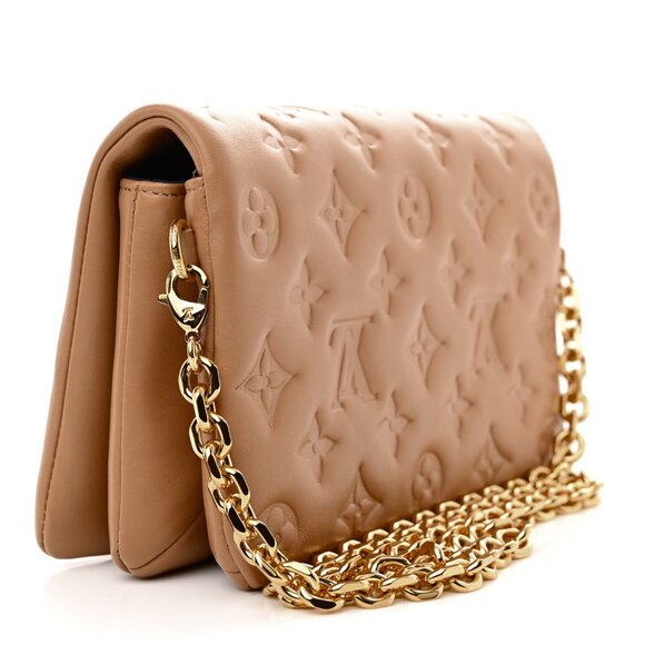 Louis Vuitton Camel Pochette Coussin Shoulder Bag - Picture 10 of 12